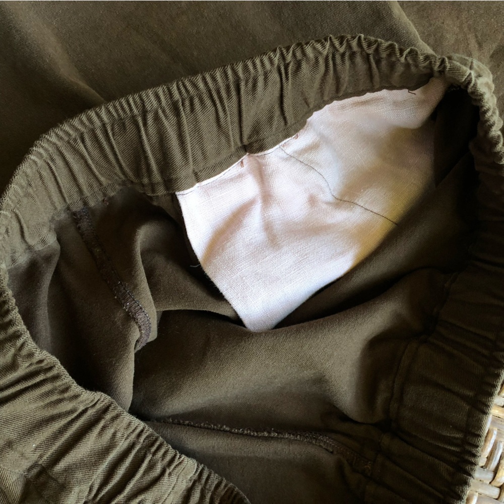 Handmade Barrel Leg Elastic Waist Pants - Picture 4 of 10